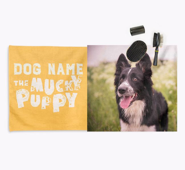 'Mucky Pup' - Personalised {breedFullName} Towel